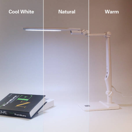 Lampa biurkowa kreślarska TAVOLO LED 9W | biały