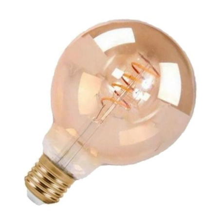 Żarówka filament LED E27 6W ciepła 2700K kula G125 spirala