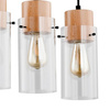 Lampa wisząca ALFA TANTUM DREWNIANA 3xE27 13cm | 60176