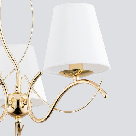 Lampa sufitowa ALFA MONZA ZŁOTA 3xE14 68cm | 27613