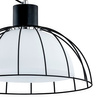 Lampa wisząca ALFA BONNY CZARNO-BIAŁA 1xE27 41cm | 60466