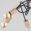 Lampa sufitowa ALFA TANGO WOOD drewniana 5x E27 56cm | 27435