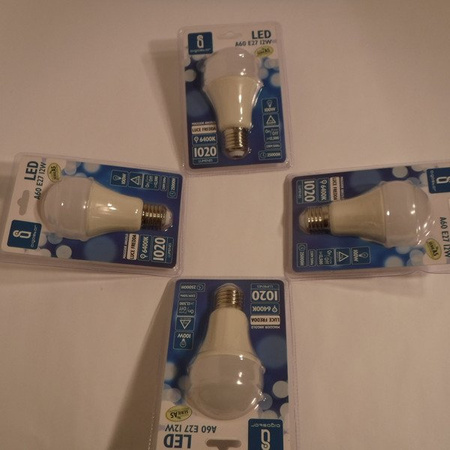 Żarówka LED E27 12W ciepła 3000K A60