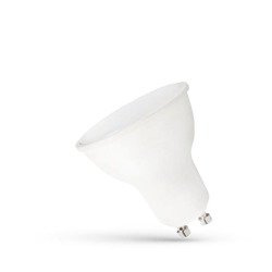 LED GU10 230V 6W SMD WW Z MLECZNĄ SZYBKĄ BIAŁA SPECTRUM +