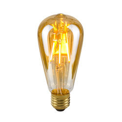 ,Żarówka dekoracyjna LED,, E27,, Amber LDS-ST64-A ST64,, 4W,, 2200K,, 400lm,