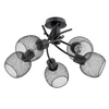 Lampa sufitowa ALFA WATSA CZARNA 5xE27 51cm | 25795
