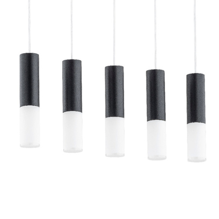 Lampa wisząca ALFA ELIOT CZARNO-BIAŁA 5xE14 6cm | 63046