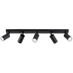 Lampa sufitowa ALFA ATLET CZARNA 5xGU10 70cm | 63329