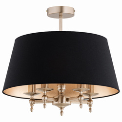 Lampa sufitowa ALFA ROKSANA ZŁOTA & CZARNA 5xE14 50cm | 63289