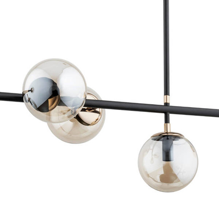 Lampa wisząca ALFA PRIMO CZARNA 6xE14 32cm | 63034