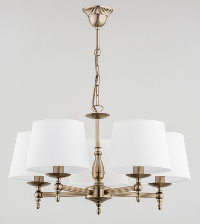 Żyrandol ALFA ROKSANA ZŁOTA 5xE14 64cm | 16076