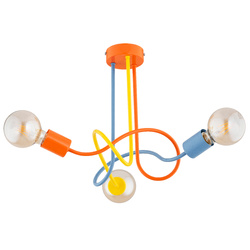 Lampa sufitowa ALFA WINGO WIELOKOLOROWA 3xE27 41cm | 62521