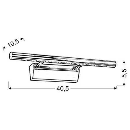 Kinkiet FORTE 20-27016 chrom 5W LED, barwa zimna 6500K