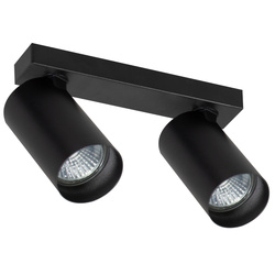 Lampa reflektor sufitowy ALFA ALASA CZARNY 2xGU10 20cm | 59035