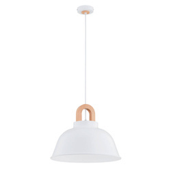 Lampa wisząca ALFA VAYPER BIAŁA 1xE27 40cm | 61343