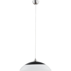 Lampa wisząca ALFA BEN CZARNO-BIAŁA 1xE27 36cm | 9185