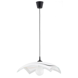 Lampa wisząca ALFA KAMELIA CZARNO-BIAŁA 1xE27 47cm | 60979