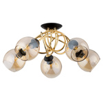 Lampa sufitowa ALFA MODENA ZŁOTA 5x E27 60cm | 63179