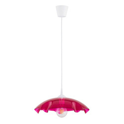 Lampa wisząca ALFA LILIA CZERWONA 1x E27 39cm | 61350