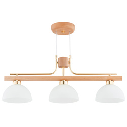 Lampa wisząca ALFA LESSI DREWNIANA 3xE27 72cm | 62530