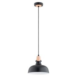 Lampa wisząca ALFA SOLO GEM CZARNA 1xE27 23cm | 61314