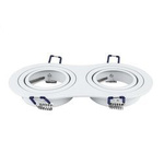 Oczko II biała oprawka GU10 / MR16