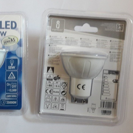 Żarówka LED GU10 8W ciepła 3000K