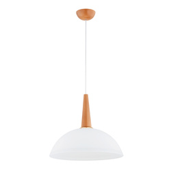 Lampa wisząca ALFA GRAS DREWNIANA 1xE27 30cm | 61384