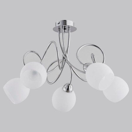 Lampa sufitowa FLORIDA V chrom/biały śr. 53cm