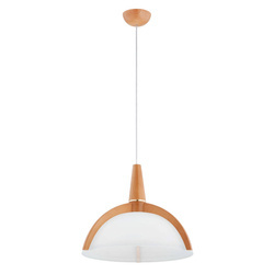Lampa wisząca ALFA KLAN DREWNIANA 1xE27 44cm | 61348