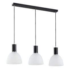 Lampa wisząca ALFA DANA CZARNO-BIAŁA 3xE27 18cm | 62180