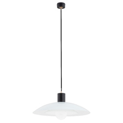 Lampa wisząca ALFA CHERI CZARNO-BIAŁA 1xE27 47cm | 60885