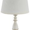 Lampa stołowa ROKSANA WHITE biały antyczny/szary śr. 22cm
