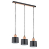 Lampa wisząca ALFA IVO CZARNA 3xE27 13cm | 62092