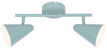 Nowoczesna lampa sufitowa AMOR listwa 92-63335 szary mat 2xE14