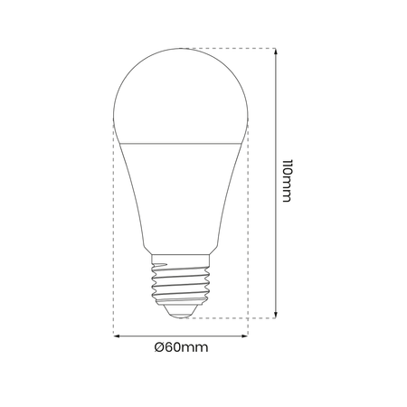 Żarówka LED Wi-FI A70 8W E27 Smart Tuya RGB+CCT+DIM