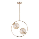 Lampa wisząca ALFA ADINO S 54 ZŁOTA 2xE14 39cm | 62440