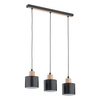 Lampa wisząca ALFA IVO CZARNA 3xE27 13cm | 62092