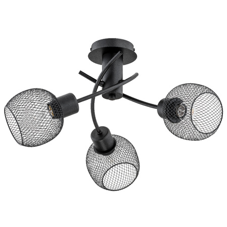 Lampa sufitowa ALFA WATSA CZARNA 3xE27 50cm | 25793