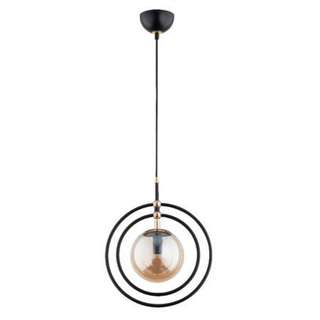 Lampa wisząca ALFA MANDI CZARNA 1xE14 30cm | 60886