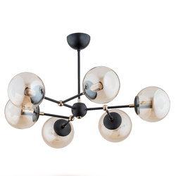 Lampa sufitowa ALFA ITORIS CZARNA 6xE27 70cm | 60818