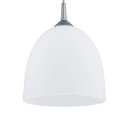 Lampa wisząca ALFA DAWID SREBRNA 1xE27 23cm | 9106