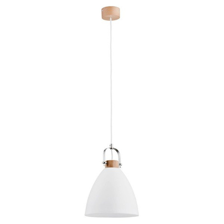 Lampa wisząca ALFA HERMINA DREWNIANA 1xE27 22cm | 9642