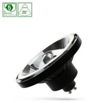 LED AR111 GU10 230V 10W SMD 20st WW BLACK SPECTRUM