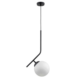 Lampa wisząca ALFA LIBERTY 200 PRO CZARNO-BIAŁA 1xE27 24cm | 61226