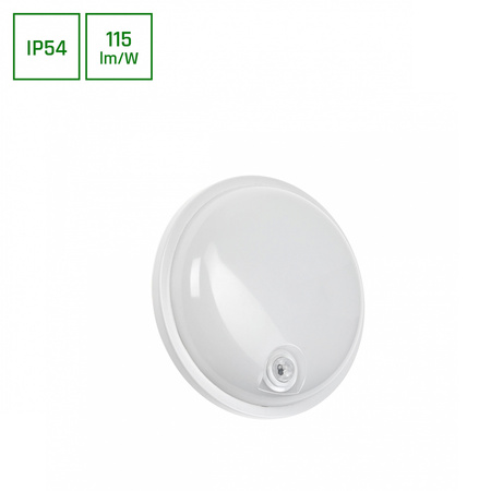 Lampa techniczna czujnik PIR TECHNIC LAMP 20W 4000K IP54 IK10 | biały