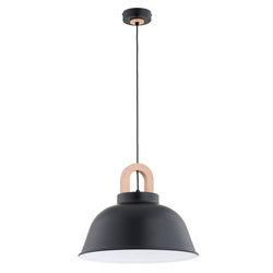 Lampa wisząca ALFA VAYPER CZARNA 1xE27 40cm | 61342