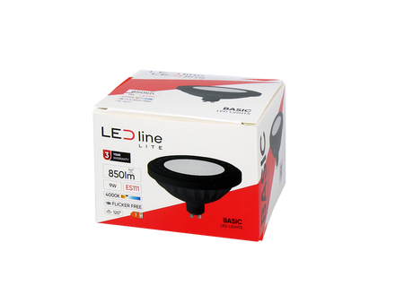 Żarówka ES111 9W 4000K neutralna 850lm 175-265V | czarny