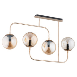 Lampa sufitowa ALFA TREVI ZŁOTA 4xE14 15cm | 63044