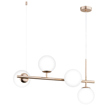 Lampa wisząca ALFA VINCI ZŁOTA 4xE14 32cm | 63083
